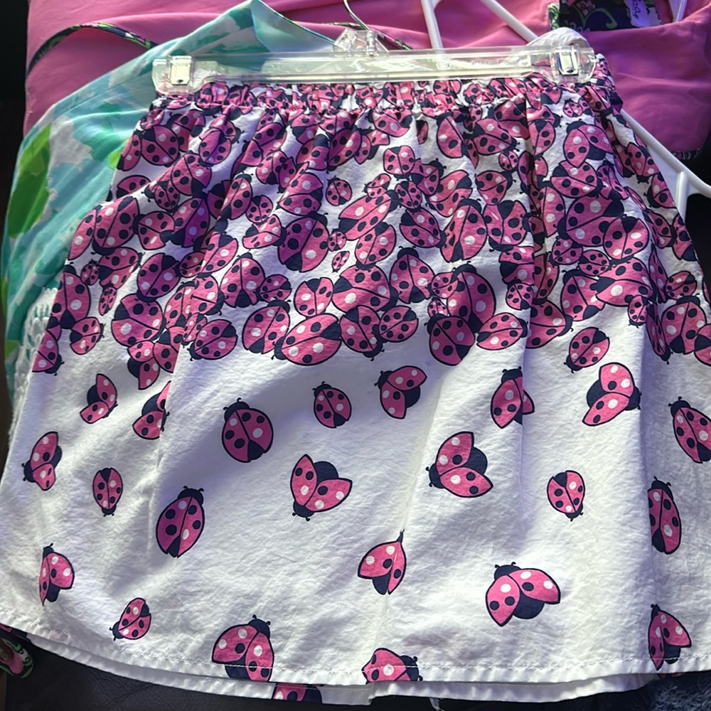 Lilly Pulitzer Briar Elastic Waist Ladybug Gardens Skirt Size XS RP $98